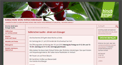 Desktop Screenshot of kirschen-hirschberger.de