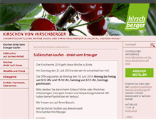 Tablet Screenshot of kirschen-hirschberger.de